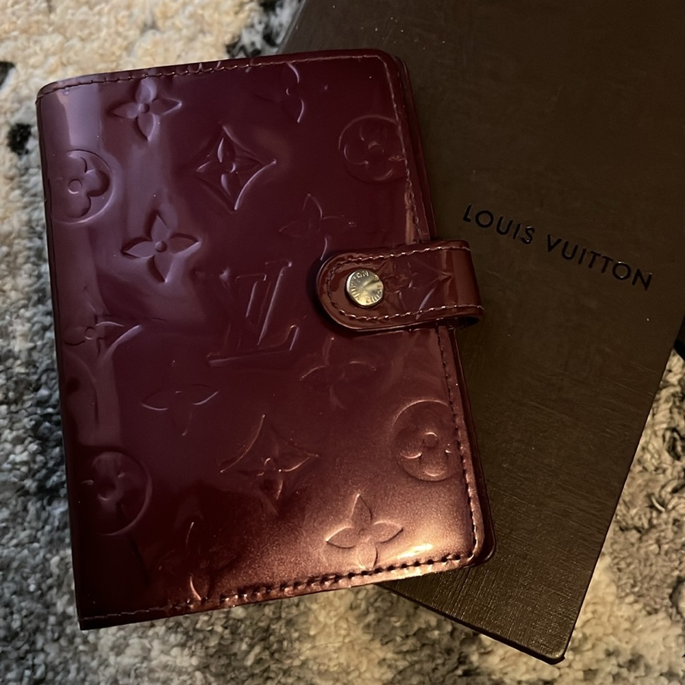 Louis Vuitton Glossy Burgundy Card Holder